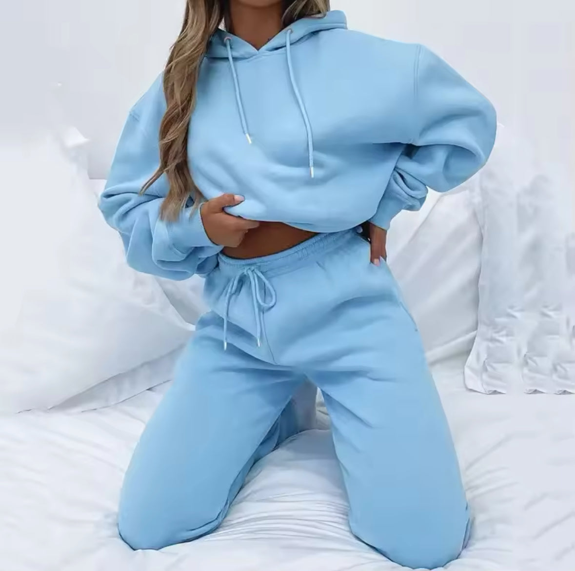 Lässiges Zweiteiliges Hoodie Set