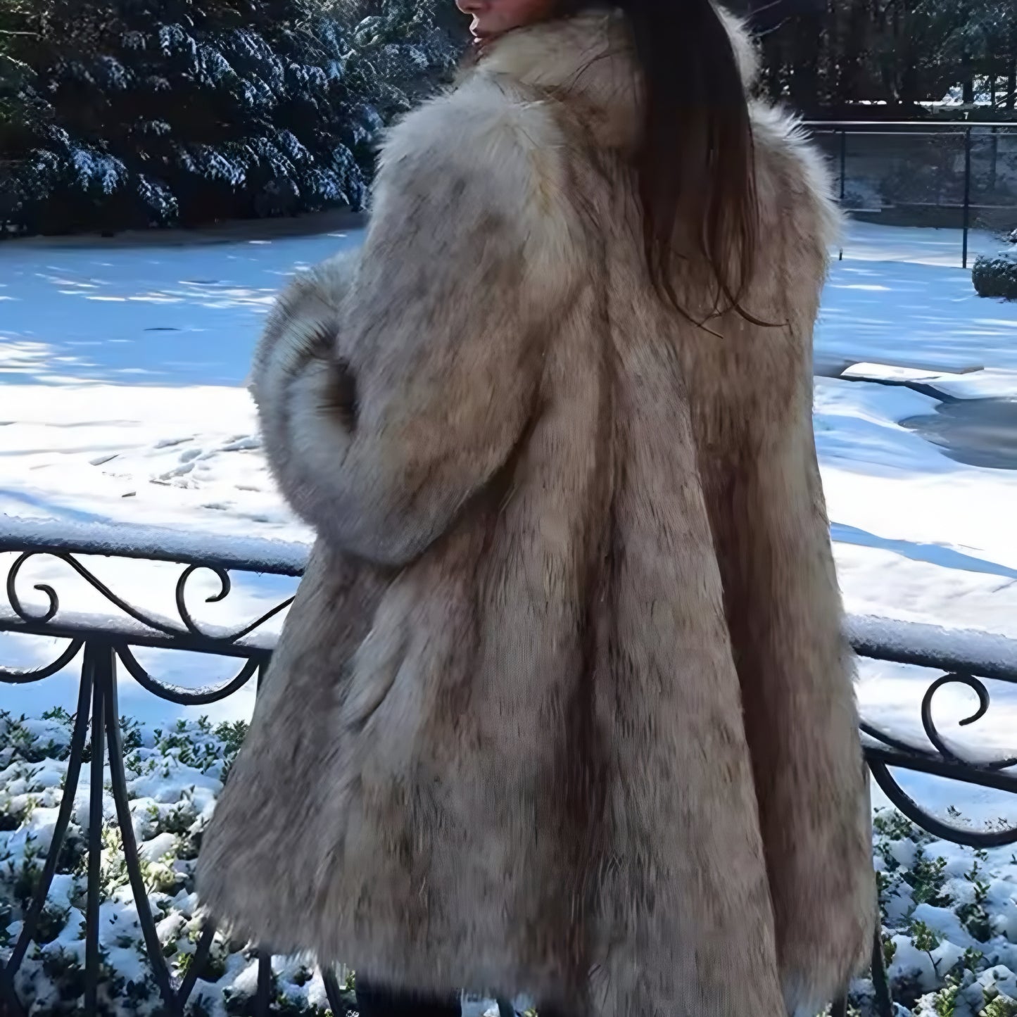 Aurora Vegan Fur Coat