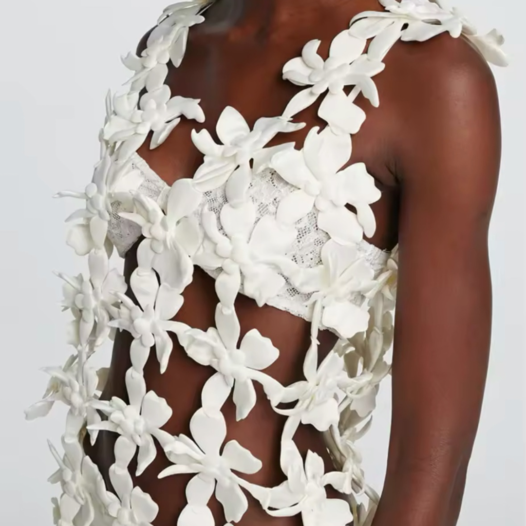 3D-Blumenkleid