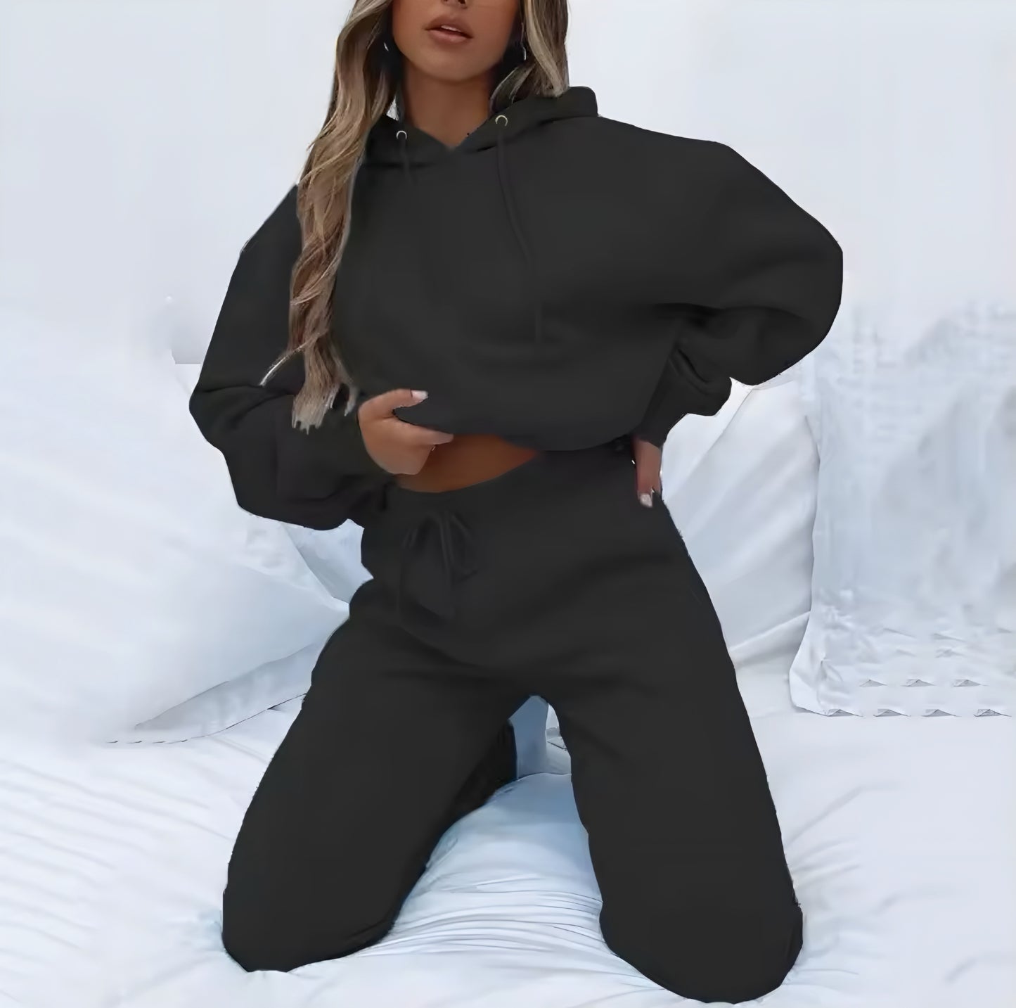 Lässiges Zweiteiliges Hoodie Set
