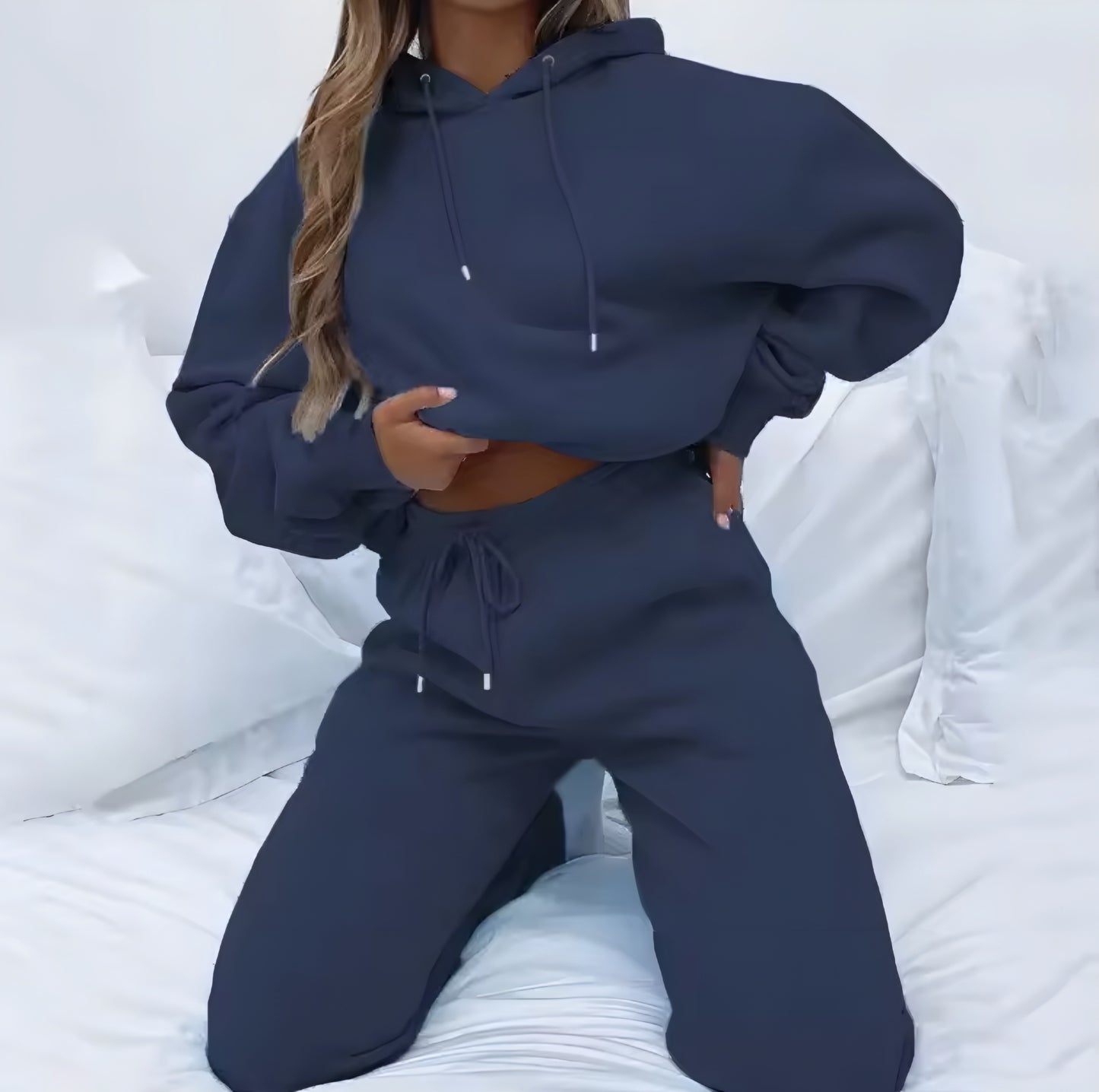 Lässiges Zweiteiliges Hoodie Set