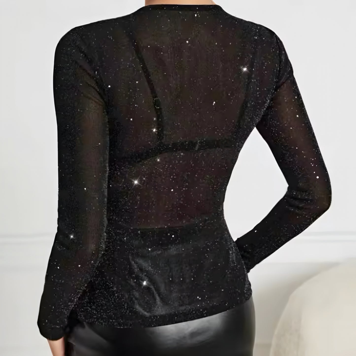 Glam Mesh Top