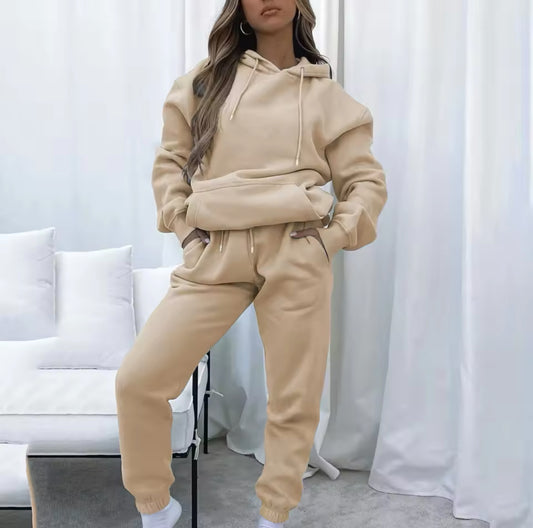 Lässiges Zweiteiliges Hoodie Set