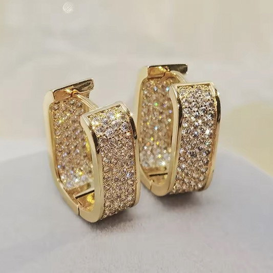 Luxury Square Hoop Earrings