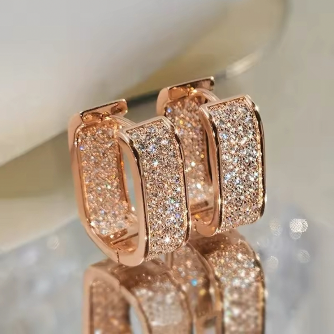 Luxury Square Hoop Earrings