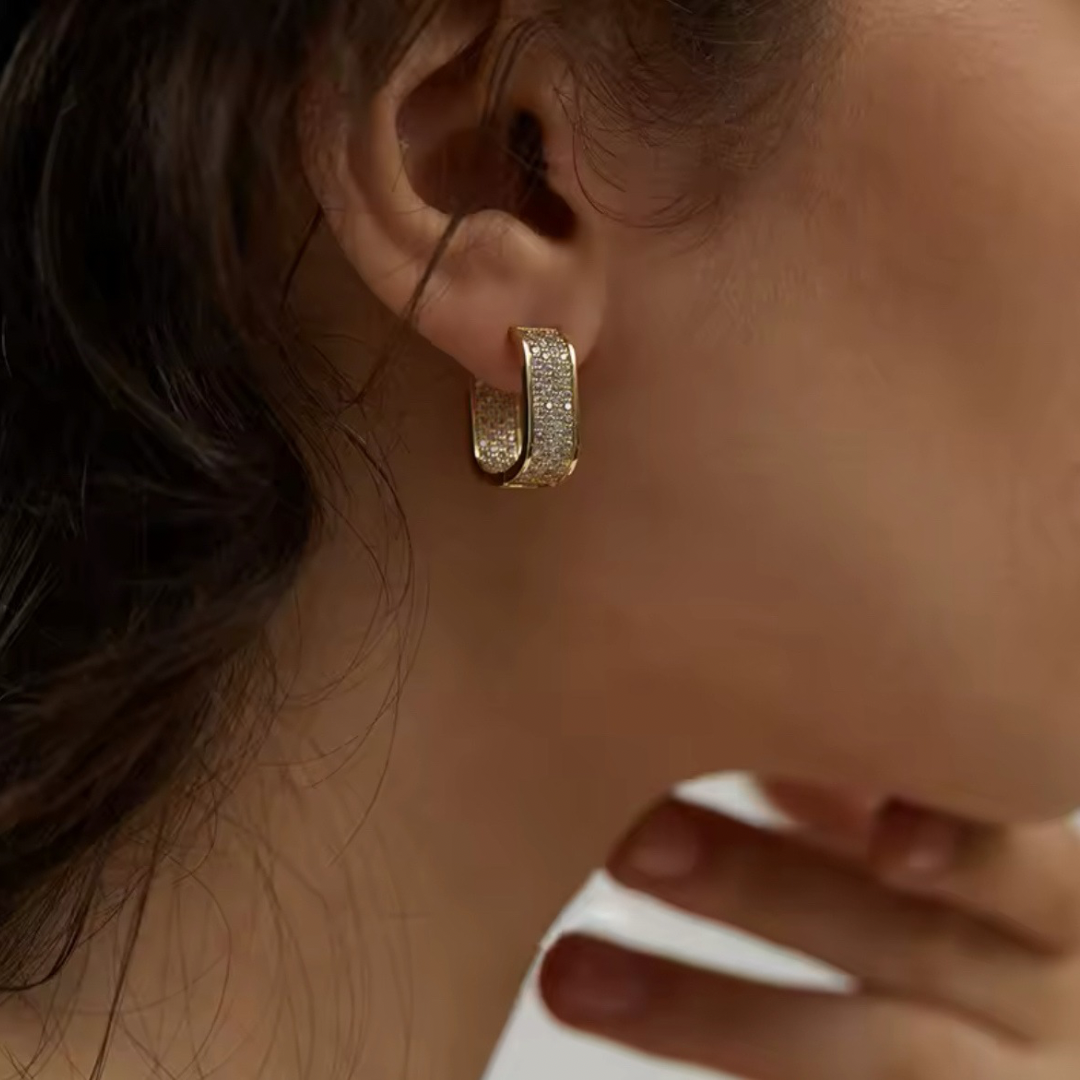 Luxury Square Hoop Earrings
