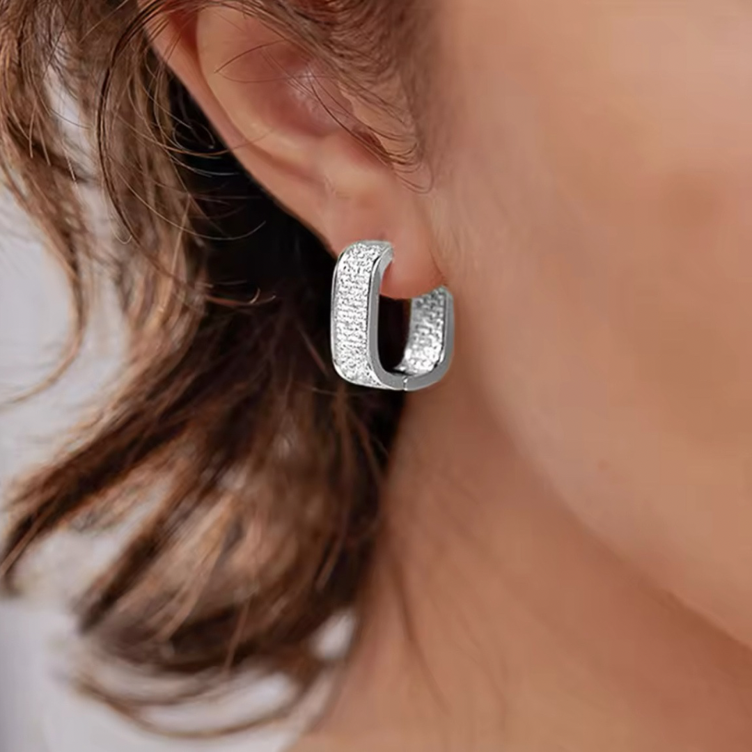 Luxury Square Hoop Earrings