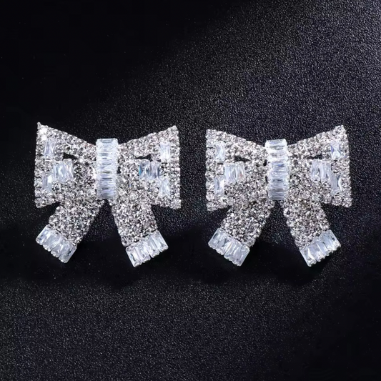 Crystal Bow Statement Ohrringe