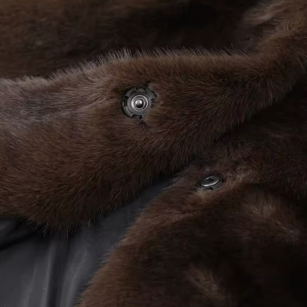 Chocolate Faux Fur Coat